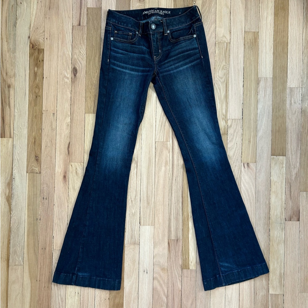 Vintage Y2K Dark Wash Flare Jeans NWOT